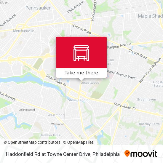 Mapa de Haddonfield Rd at Towne Center Drive
