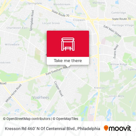 Kresson Rd 460' N Of Centennial Blvd. map