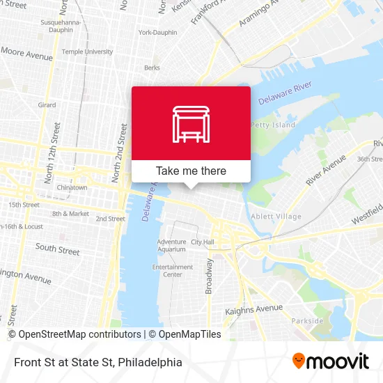 Front St at State St map