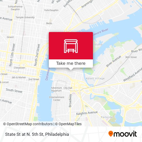 State St at N. 5th St map