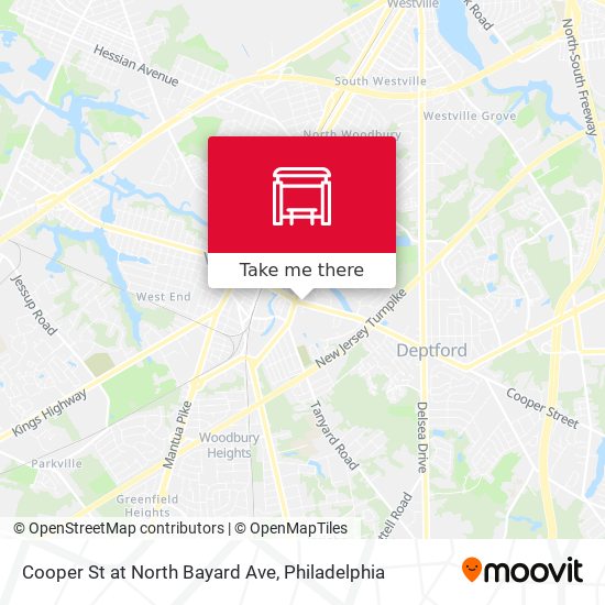 Mapa de Cooper St at North Bayard Ave