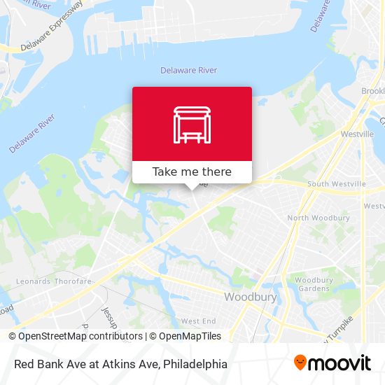 Red Bank Ave at Atkins Ave map