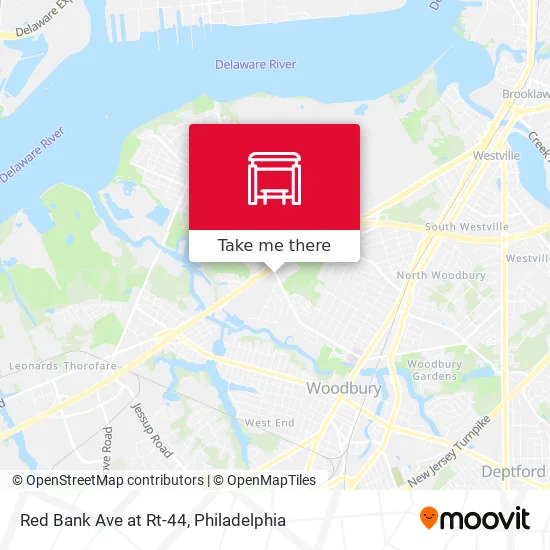Red Bank Ave at Rt-44 map
