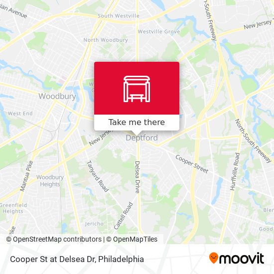 Cooper St at Delsea Dr map