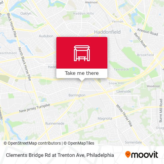 Clements Bridge Rd at Trenton Ave map