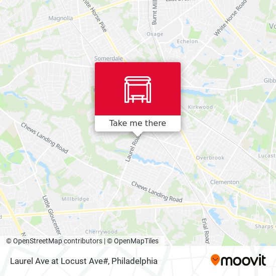 Laurel Ave at Locust Ave# map