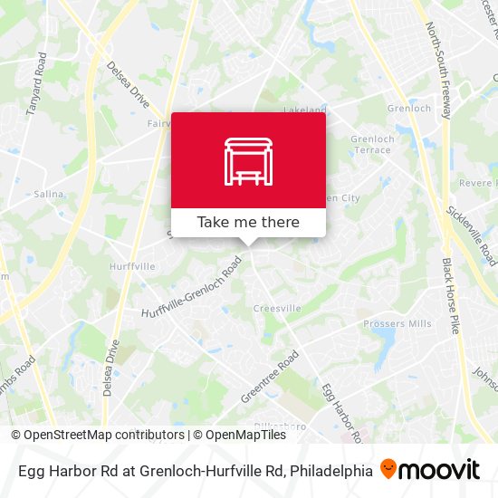 Mapa de Egg Harbor Rd at Grenloch-Hurfville Rd