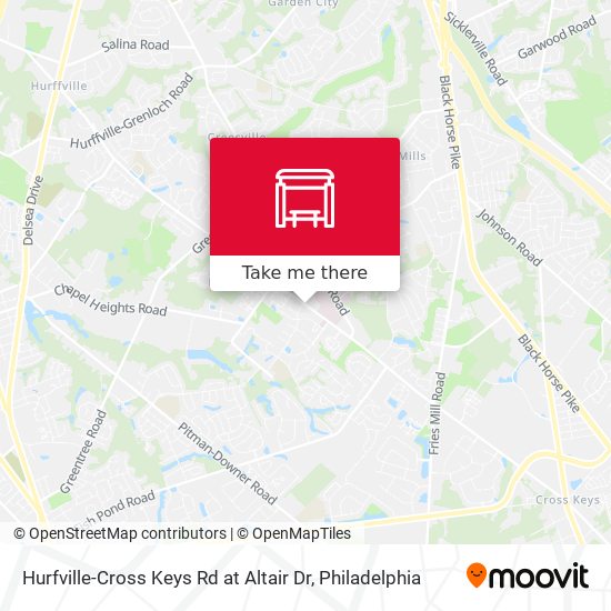 Hurfville-Cross Keys Rd at Altair Dr map