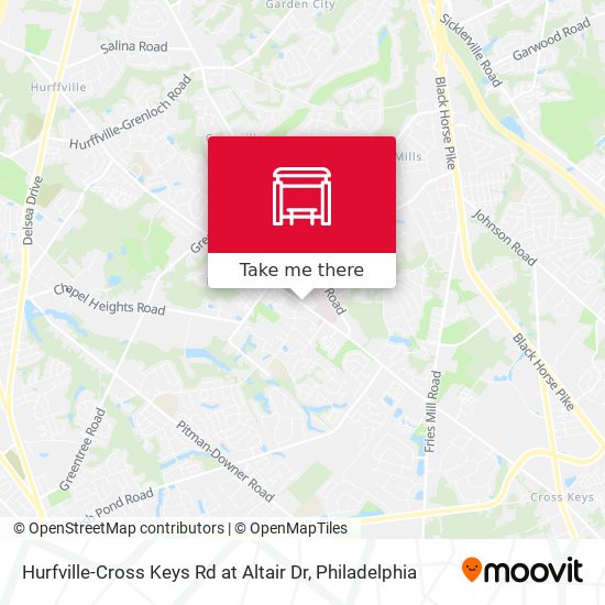 Mapa de Hurfville-Cross Keys Rd at Altair Dr