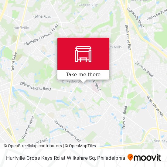 Mapa de Hurfville-Cross Keys Rd at Wilkshire Sq