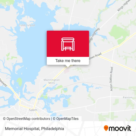Memorial Hospital map