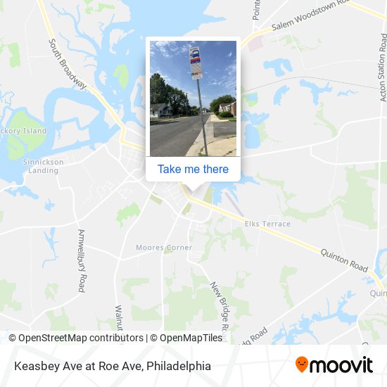 Keasbey Ave at Roe Ave map
