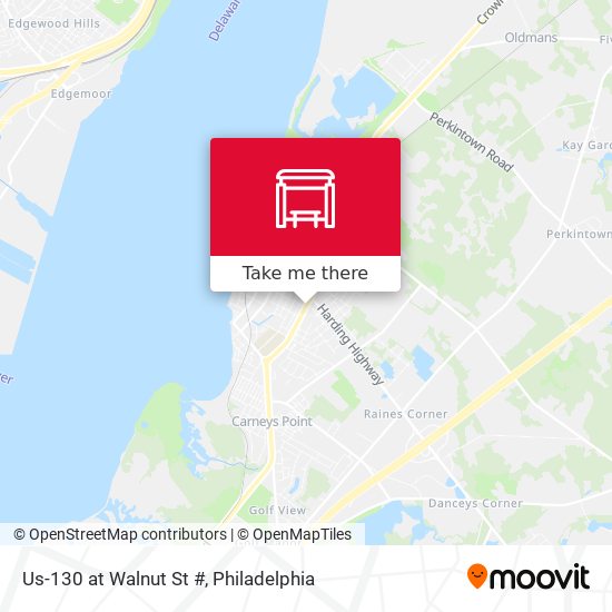 Us-130 at Walnut St # map