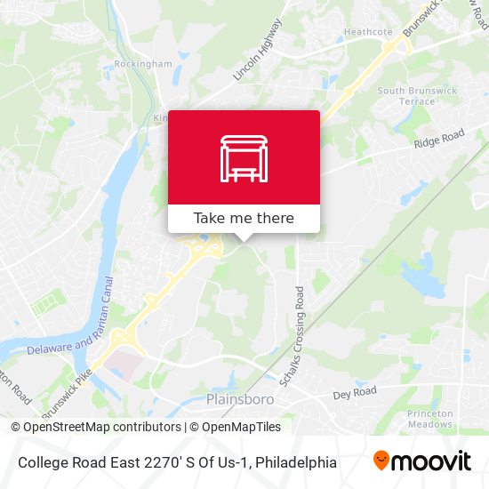 College Road East 2270' S Of Us-1 map
