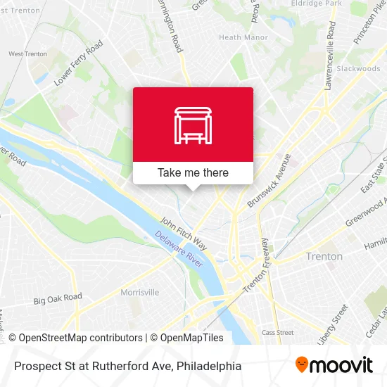 Prospect St at Rutherford Ave map