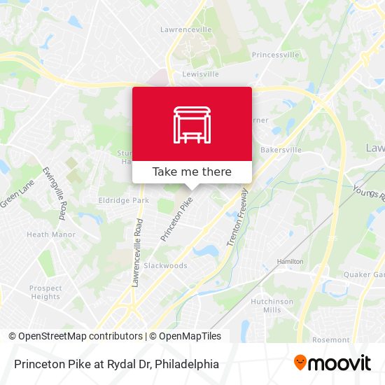 Mapa de Princeton Pike at Rydal Dr