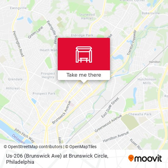 Us-206 (Brunswick Ave) at Brunswick Circle map