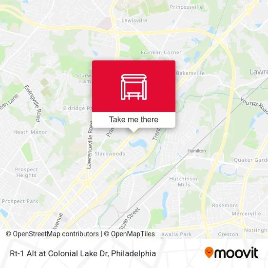 Rt-1 Alt at Colonial Lake Dr map