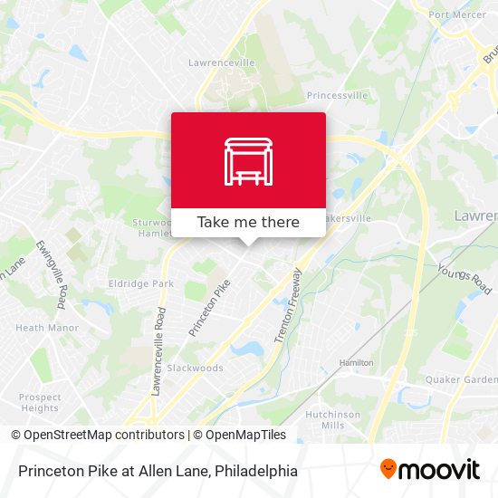 Mapa de Princeton Pike at Allen Lane
