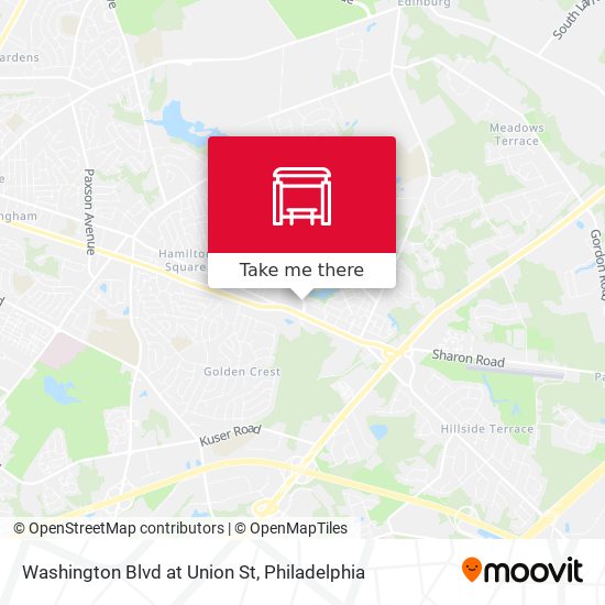 Washington Blvd at Union St map