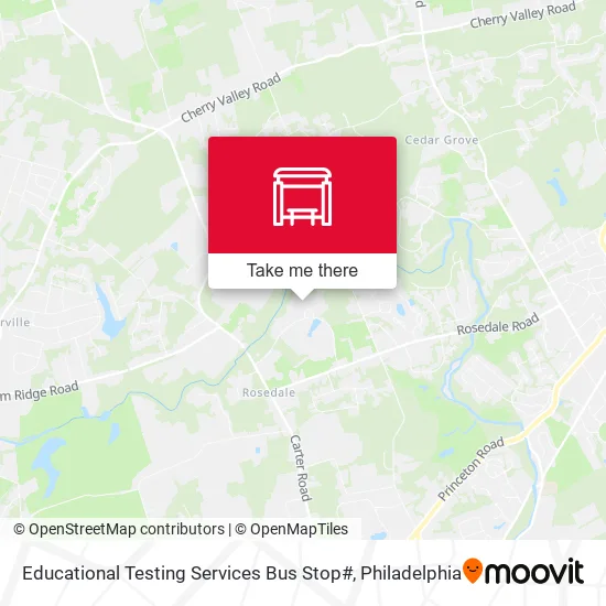 Educational Testing Services Bus Stop# map