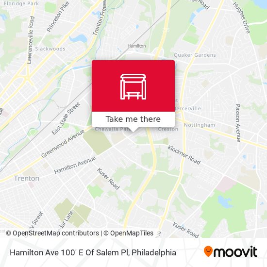 Hamilton Ave 100' E Of Salem Pl map
