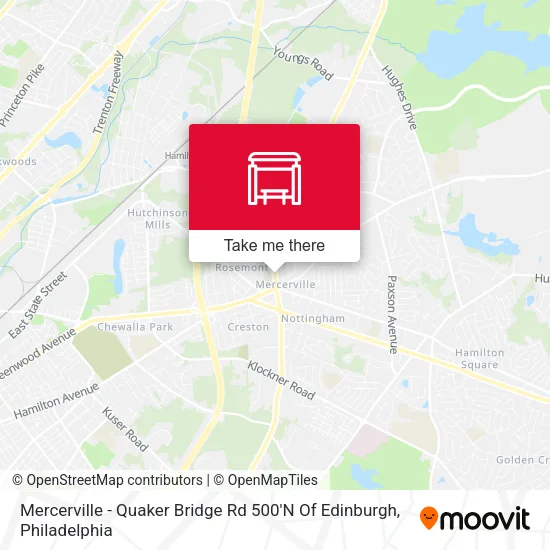 Mercerville - Quaker Bridge Rd 500'N Of Edinburgh map