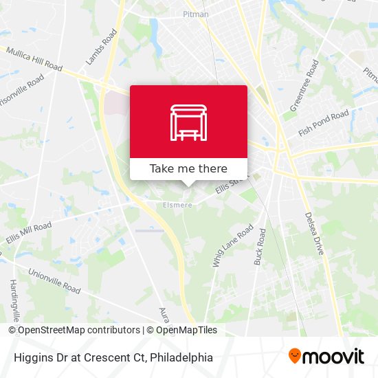 Mapa de Higgins Dr at Crescent Ct