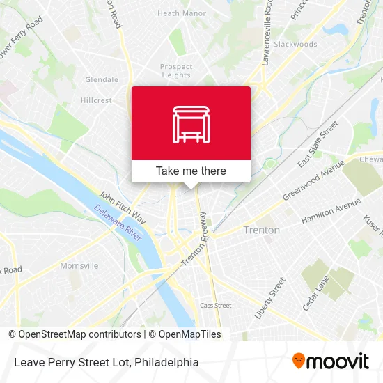 Leave Perry Street Lot map