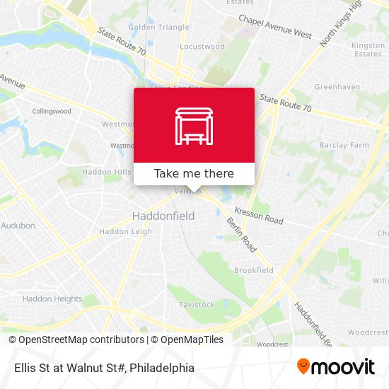 Ellis St at Walnut St# map