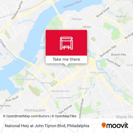 Mapa de National Hwy at John Tipton Blvd