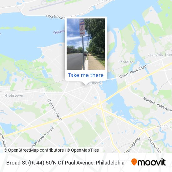 Broad St (Rt 44) 50'N Of Paul Avenue map