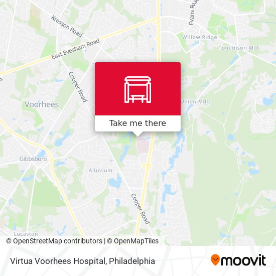 Virtua Voorhees Hospital map