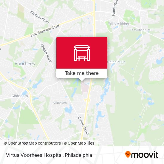 Mapa de Virtua Voorhees Hospital