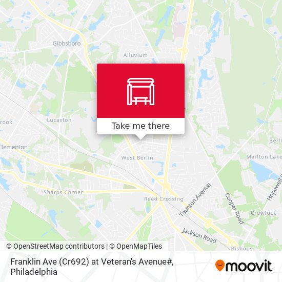 Franklin Ave (Cr692) at Veteran's Avenue# map