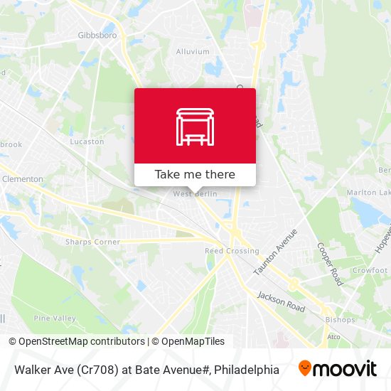 Walker Ave (Cr708) at Bate Avenue# map