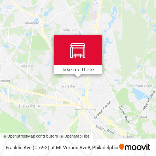 Mapa de Franklin Ave (Cr692) at Mt Vernon Ave#