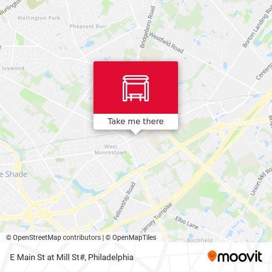 E Main St at Mill St# map