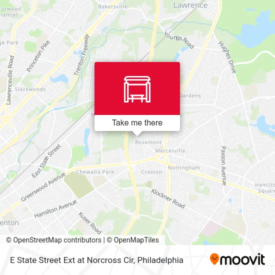 E State Street Ext at Norcross Cir map