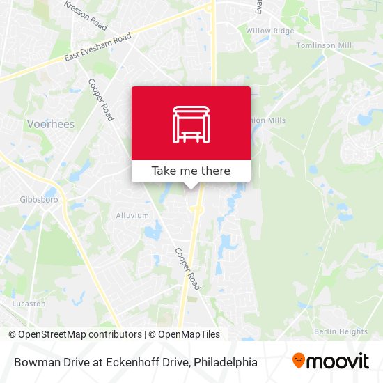 Bowman Drive at Eckenhoff Drive map