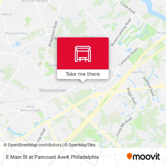 E Main St at Pancoast Ave# map