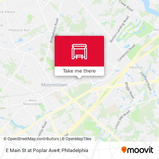 E Main St at Poplar Ave# map