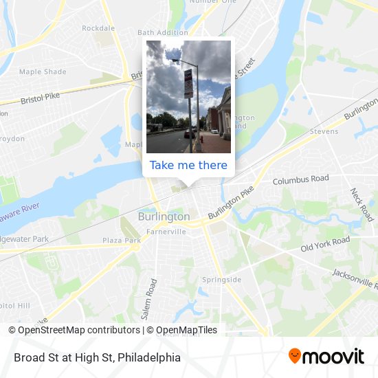 Broad St at High St map