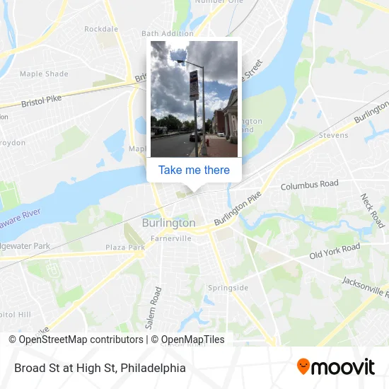 Broad St at High St map