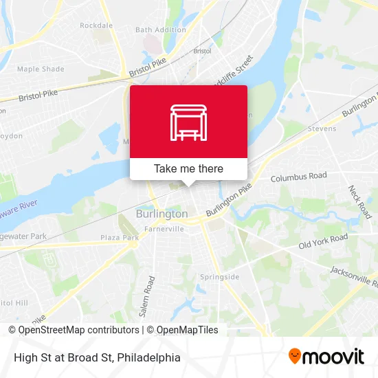 High St at Broad St map