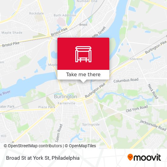 Broad St at York St map