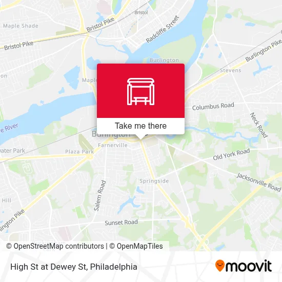 High St at Dewey St map