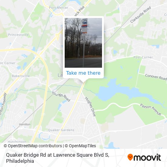 Quaker Bridge Rd at Lawrence Square Blvd S map