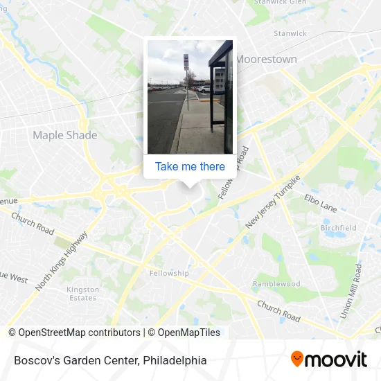 Boscov's Garden Center map