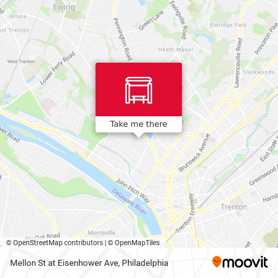 Mellon St at Eisenhower Ave map